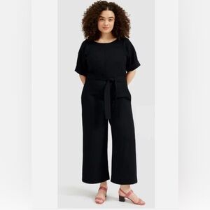 Everlane Japanese GoWeave Short Sleeve Jumpsuit